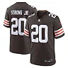 Zennovawear Men's Cleveland Browns Pierre Strong Jr. Brown Team Game Jersey