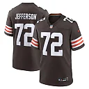 Zennovawear Men's Cleveland Browns Quinton Jefferson Brown Team Game Jersey