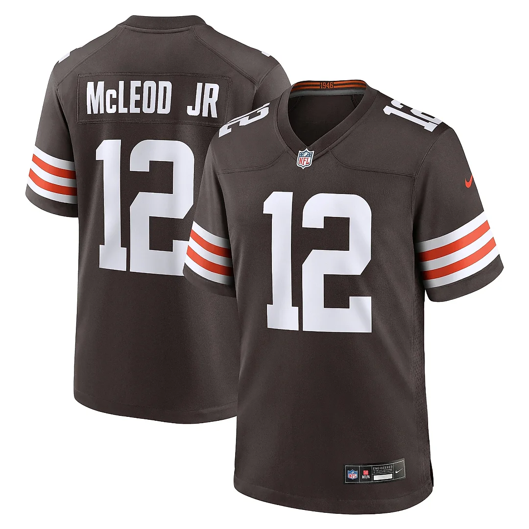 Zennovawear Men's Cleveland Browns Rodney McLeod Jr Brown Team Game Jersey