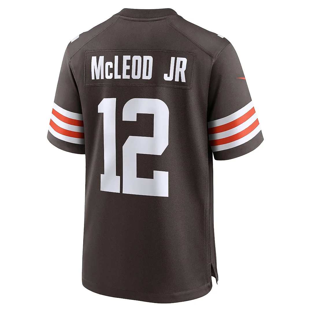 Zennovawear Men's Cleveland Browns Rodney McLeod Jr Brown Team Game Jersey