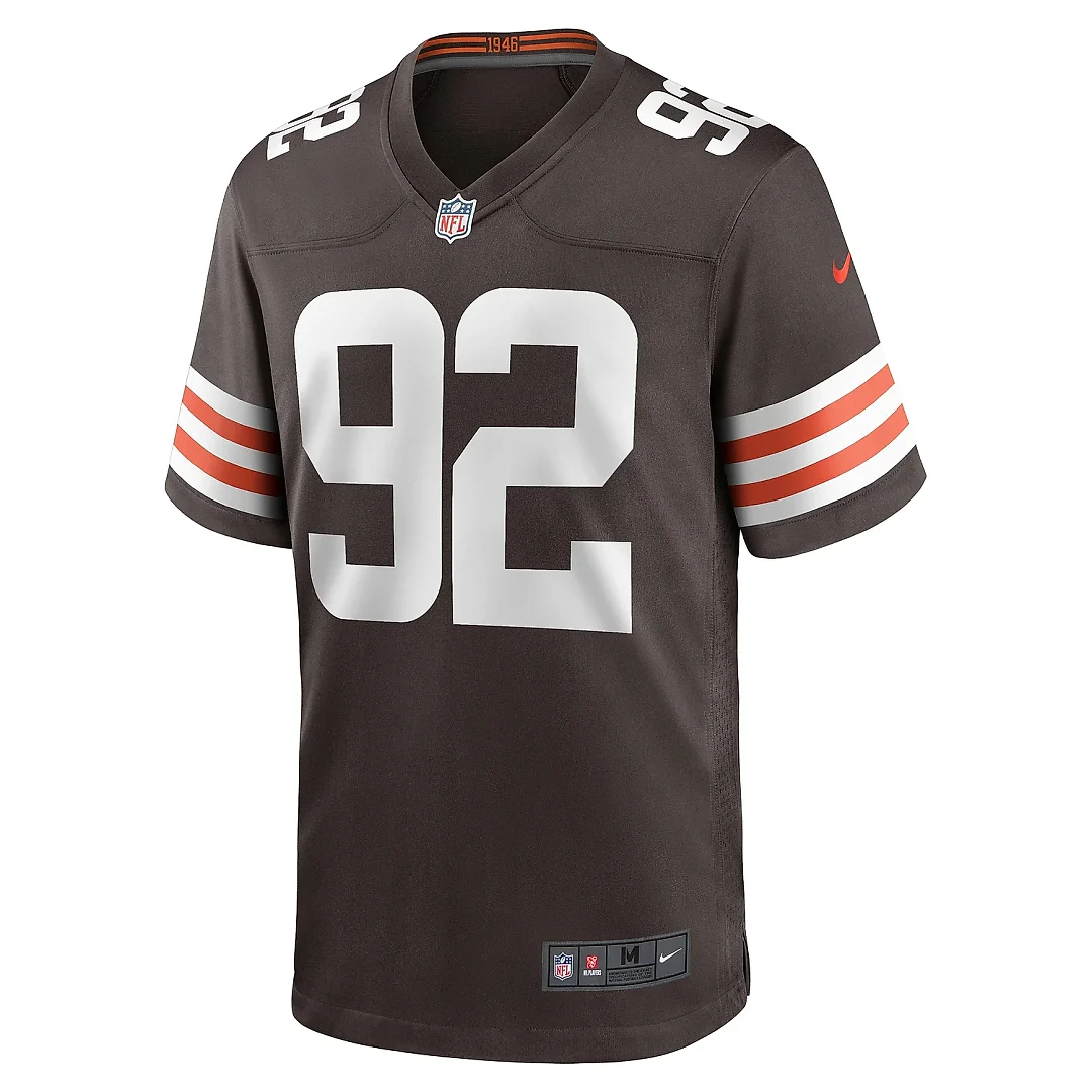 Zennovawear Men's Cleveland Browns Sam Kamara Brown Team Game Jersey