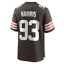 Zennovawear Men's Cleveland Browns Shelby Harris Brown Team Game Jersey