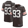 Zennovawear Men's Cleveland Browns Shelby Harris Brown Team Game Jersey