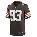 Zennovawear Men's Cleveland Browns Shelby Harris Brown Team Game Jersey
