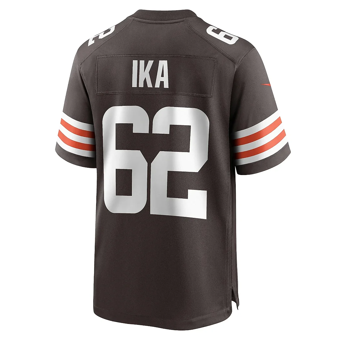 Zennovawear Men's Cleveland Browns Siaki Ika Brown Team Game Jersey