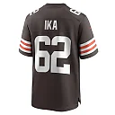 Zennovawear Men's Cleveland Browns Siaki Ika Brown Team Game Jersey