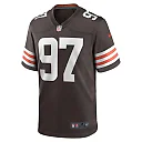 Zennovawear Men's Cleveland Browns Tommy Togiai Brown Game Jersey