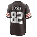 Zennovawear Men's Cleveland Browns Trinity Benson Brown Team Game Jersey