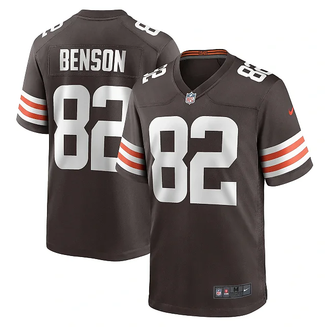 Zennovawear Men's Cleveland Browns Trinity Benson Brown Team Game Jersey