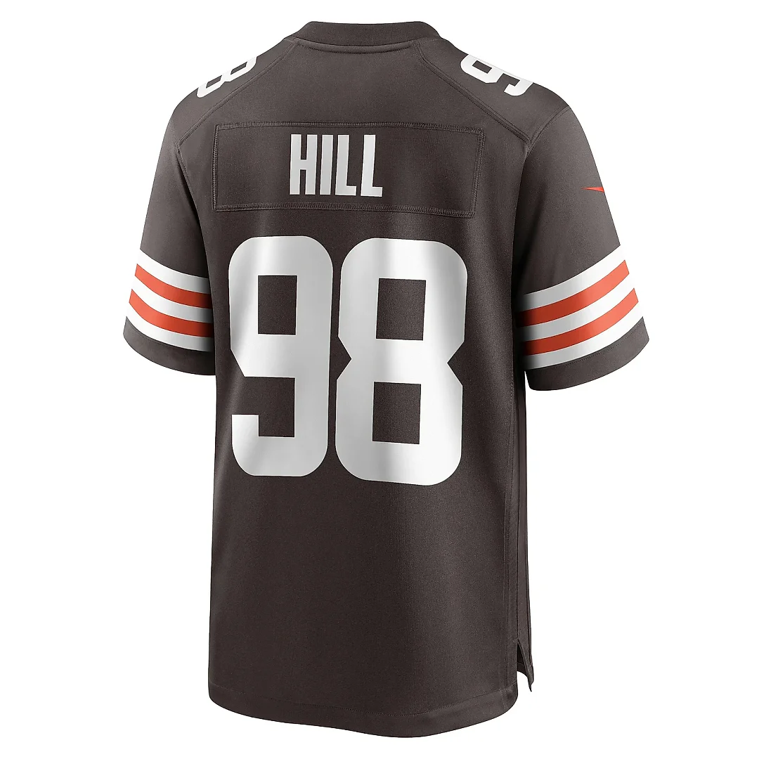 Zennovawear Men's Cleveland Browns Trysten Hill Brown Game Jersey