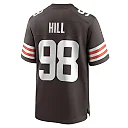 Zennovawear Men's Cleveland Browns Trysten Hill Brown Game Jersey