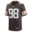 Zennovawear Men's Cleveland Browns Trysten Hill Brown Game Jersey