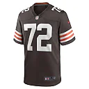 Zennovawear Men's Cleveland Browns Ty Nsekhe Brown Game Jersey