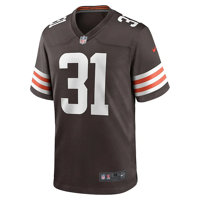 Zennovawear Men's Cleveland Browns Vincent Gray Brown Team Game Jersey