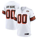 Zennovawear Men's Cleveland Browns White 1946 Collection Alternate Custom Jersey