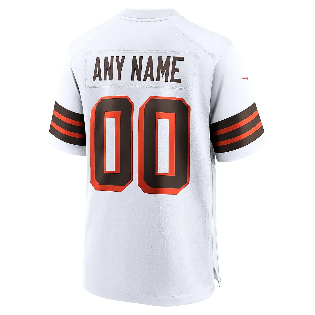 Zennovawear Men's Cleveland Browns White 1946 Collection Alternate Custom Jersey