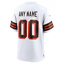 Zennovawear Men's Cleveland Browns White 1946 Collection Alternate Custom Jersey