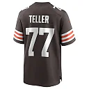 Zennovawear Men's Cleveland Browns Wyatt Teller Brown Game Jersey