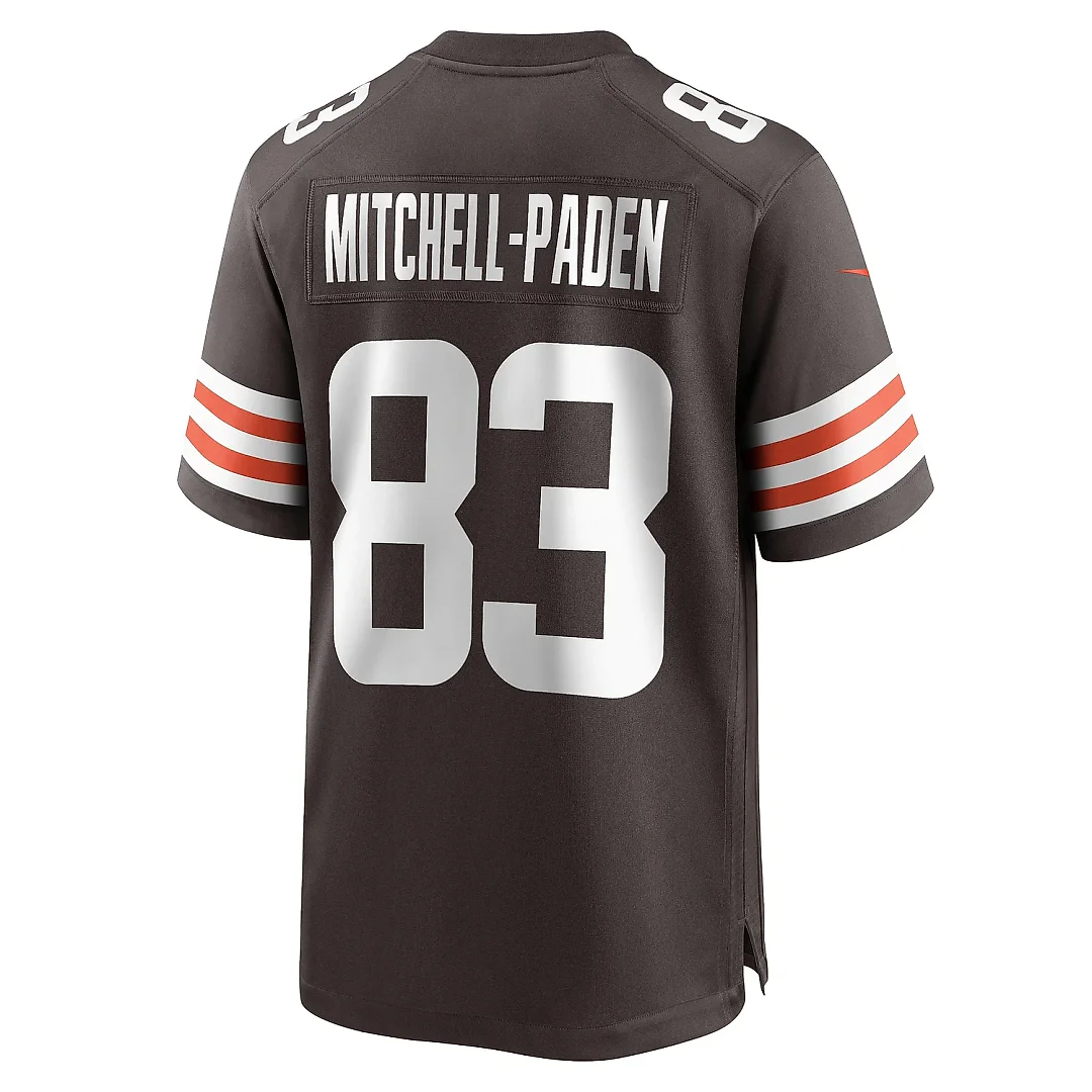 Zennovawear Men's Cleveland Browns Zaire Mitchell-Paden Brown Team Game Jersey
