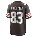 Zennovawear Men's Cleveland Browns Zaire Mitchell-Paden Brown Team Game Jersey