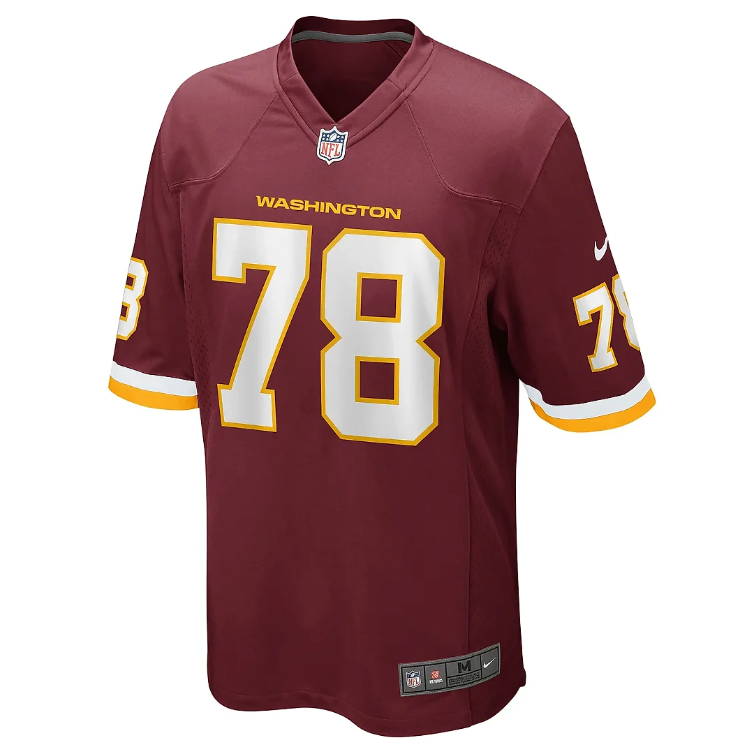 Zennovawear Men's Cornelius Lucas Washington Football Team Burgundy Game Player Jersey