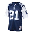 Zennovawear Men's Dallas Cowboys 1995 Deion Sanders Mitchell & Ness Navy Throwback Retired Player Jersey
