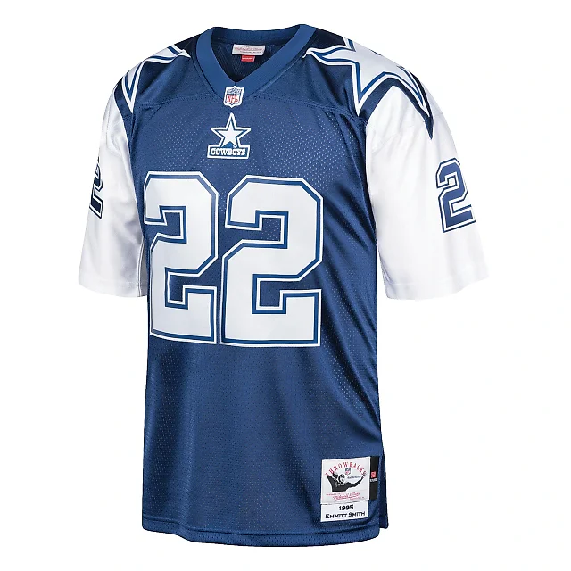 Zennovawear Men's Dallas Cowboys 1995 Emmitt Smith Mitchell & Ness Navy Throwback Retired Player Jersey