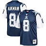 Zennovawear Men's Dallas Cowboys 1995 Troy Aikman Mitchell & Ness Navy Throwback Retired Player Jersey