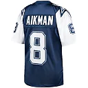 Zennovawear Men's Dallas Cowboys 1995 Troy Aikman Mitchell & Ness Navy Throwback Retired Player Jersey