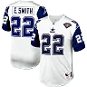 Zennovawear Men's Dallas Cowboys 1996 Emmitt Smith Mitchell & Ness White Throwback Retired Player Jersey