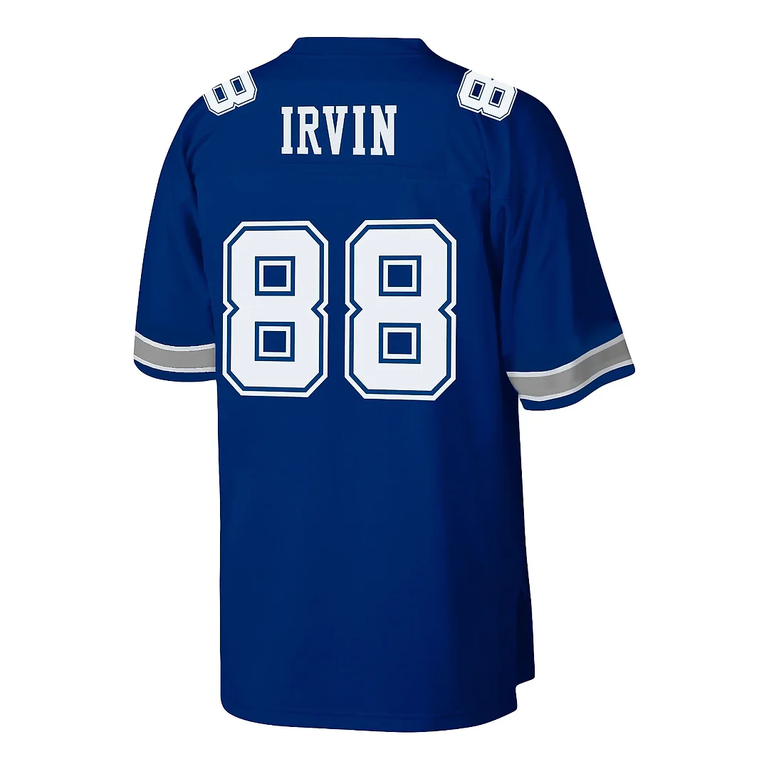 Zennovawear Men's Dallas Cowboys 1996 Michael Irvin Mitchell & Ness Royal Throwback Retired Player Jersey
