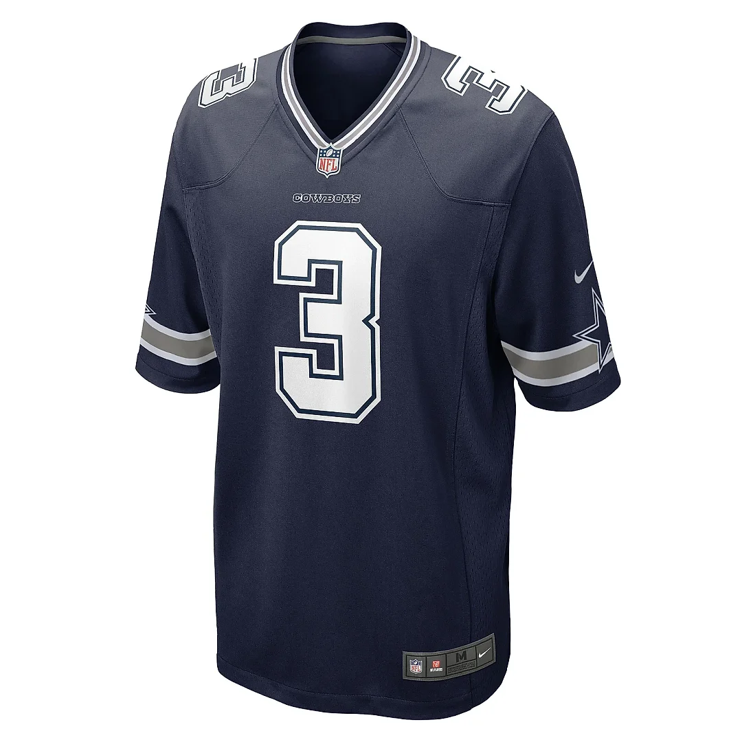 Zennovawear Men's Dallas Cowboys Brandin Cooks Navy Game Jersey