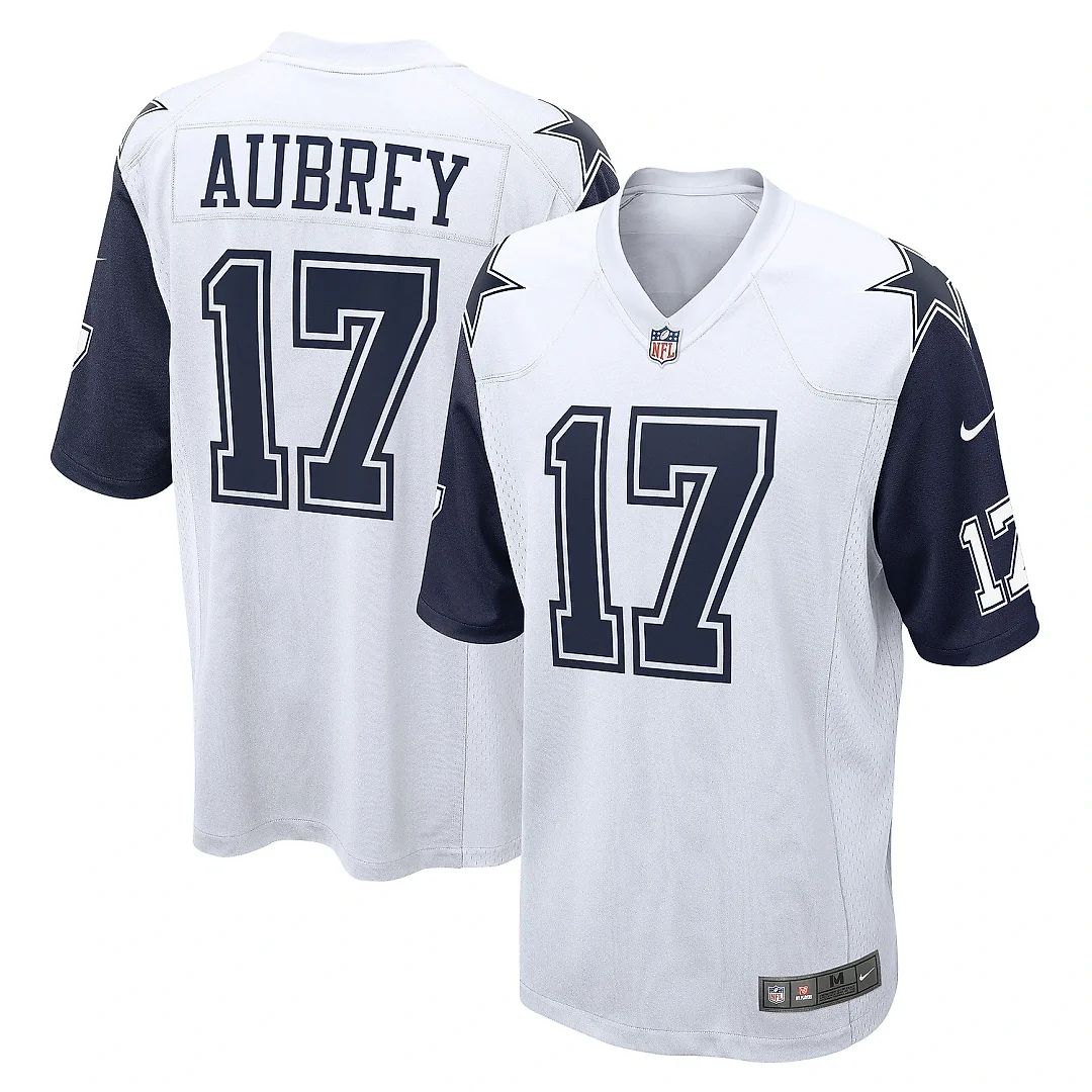 Zennovawear Men's Dallas Cowboys Brandon Aubrey White Alternate Game Jersey