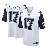 Zennovawear Men's Dallas Cowboys Brandon Aubrey White Alternate Game Jersey