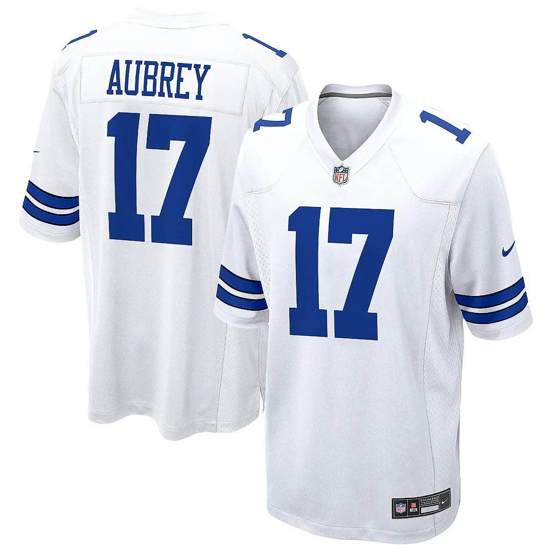 Zennovawear Men's Dallas Cowboys Brandon Aubrey White Game Jersey