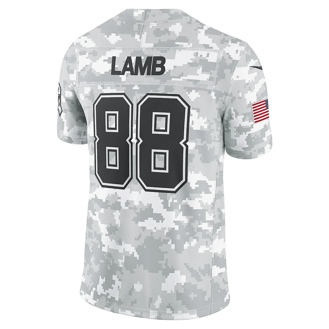 Zennovawear Men's Dallas Cowboys CeeDee Lamb Arctic Camo 2024 Salute to Service Limited Jersey