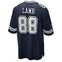 Zennovawear Men's Dallas Cowboys CeeDee Lamb Navy Game Jersey