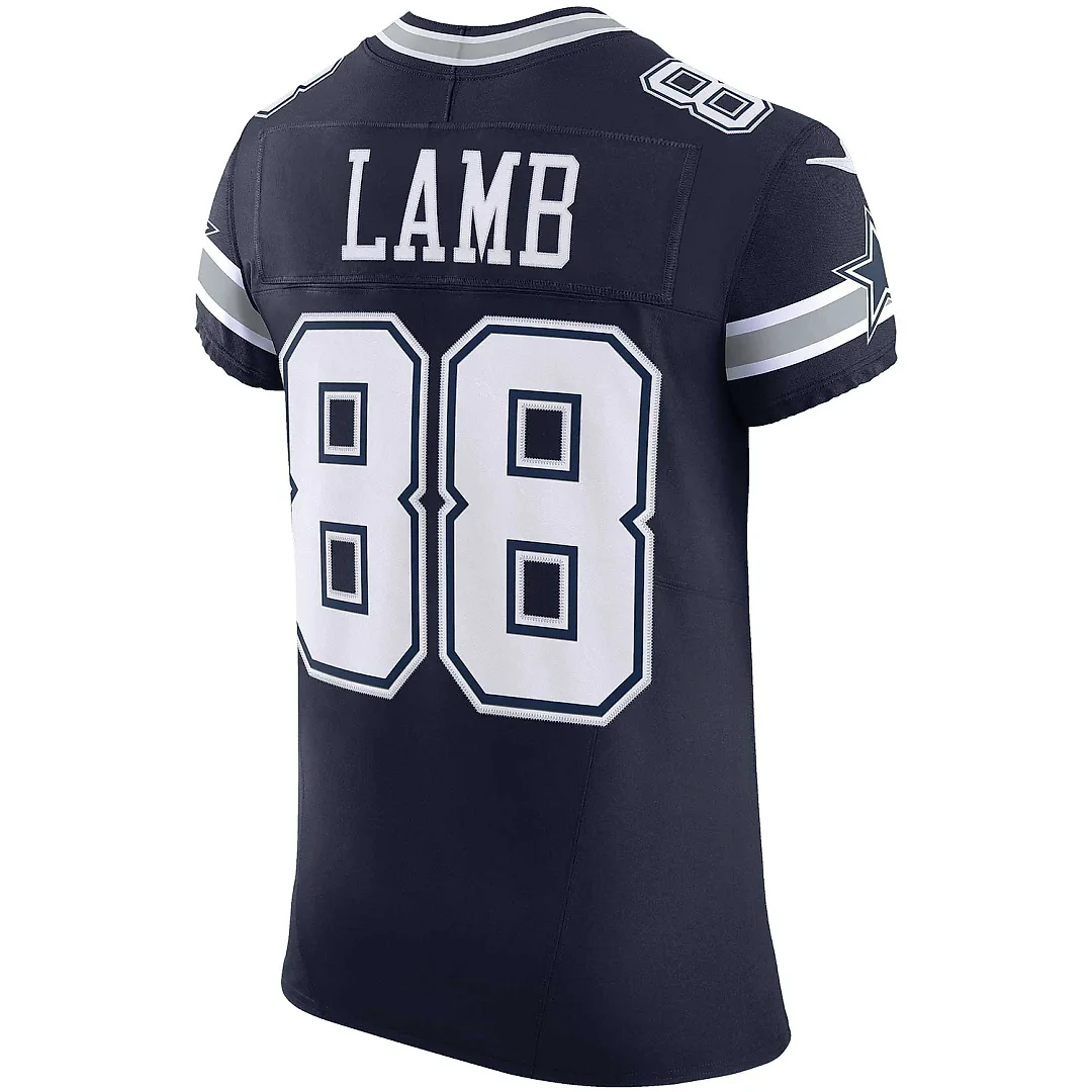 Zennovawear Men's Dallas Cowboys CeeDee Lamb Navy Vapor F.U.S.E. Elite Jersey