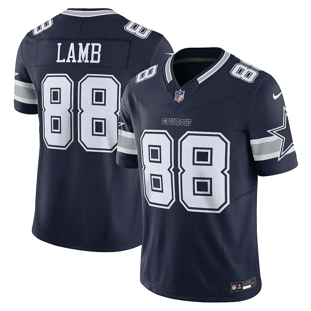 Zennovawear Men's Dallas Cowboys CeeDee Lamb Navy Vapor F.U.S.E. Limited Jersey