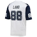 Zennovawear Men's Dallas Cowboys CeeDee Lamb White Alternate Game Jersey