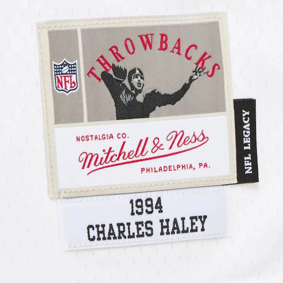 Zennovawear Men's Dallas Cowboys Charles Haley Mitchell & Ness White 1994 Alternate Legacy Jersey