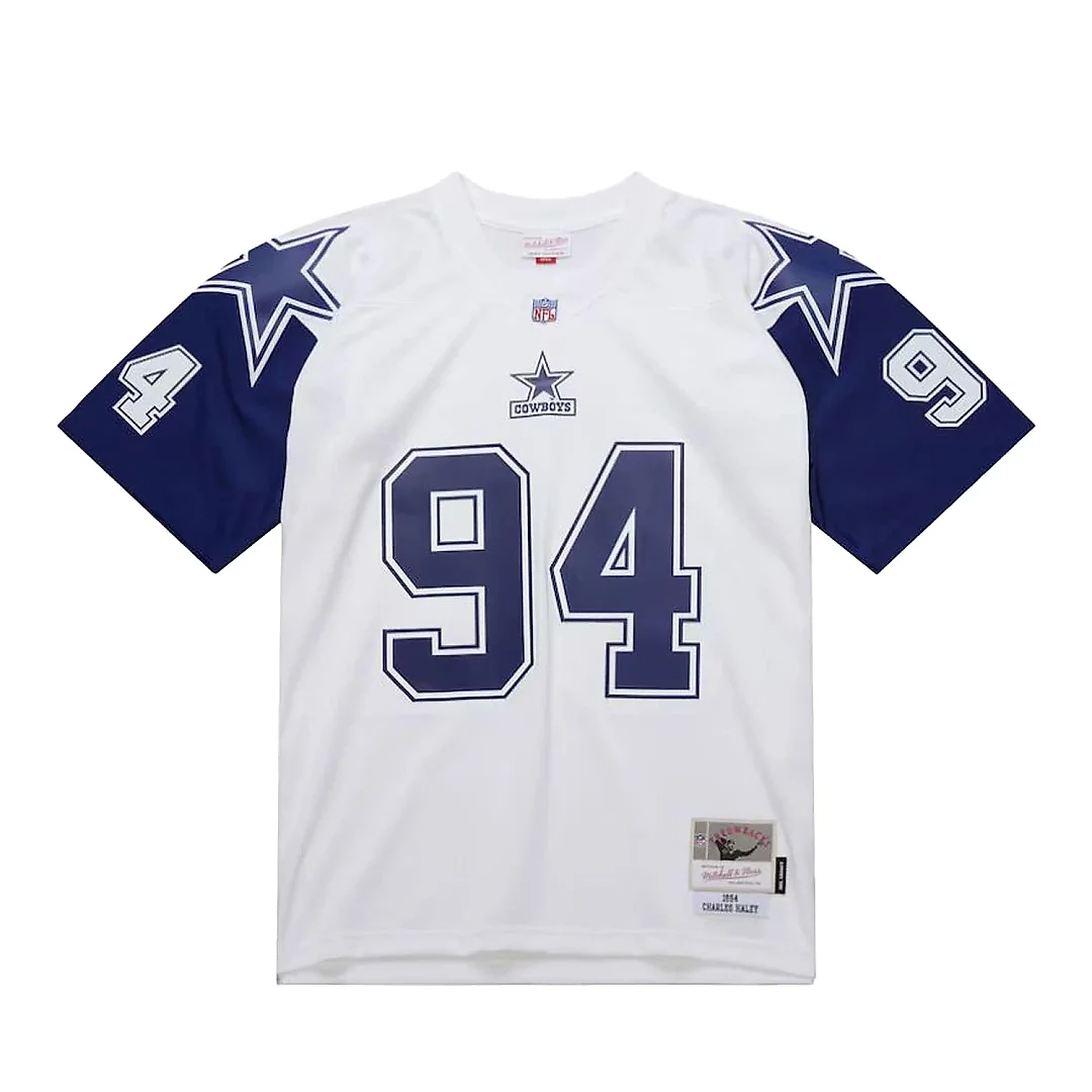 Zennovawear Men's Dallas Cowboys Charles Haley Mitchell & Ness White 1994 Alternate Legacy Jersey