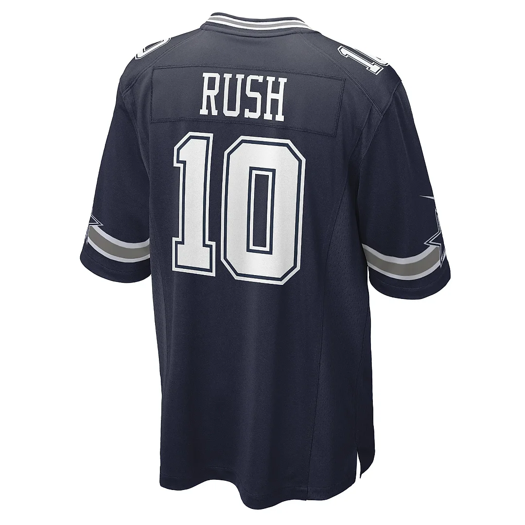 Zennovawear Men's Dallas Cowboys Cooper Rush Navy Game Player Jersey