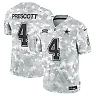 Zennovawear Men's Dallas Cowboys Dak Prescott Arctic Camo 2024 Salute to Service Limited Jersey