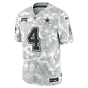 Zennovawear Men's Dallas Cowboys Dak Prescott Arctic Camo 2024 Salute to Service Limited Jersey