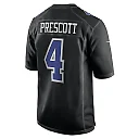 Zennovawear Men's Dallas Cowboys Dak Prescott Carbon Black Fashion Game Jersey