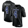 Zennovawear Men's Dallas Cowboys Dak Prescott Carbon Black Fashion Game Jersey