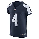 Zennovawear Men's Dallas Cowboys Dak Prescott Navy Alternate Vapor Elite Player Jersey
