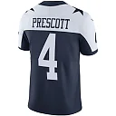 Zennovawear Men's Dallas Cowboys Dak Prescott Navy Alternate Vapor Limited Jersey