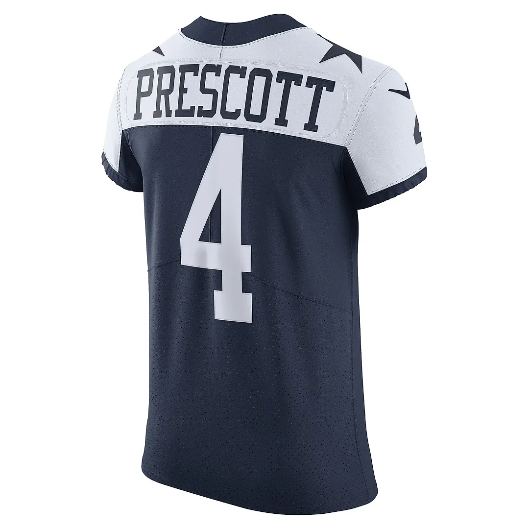 Zennovawear Men's Dallas Cowboys Dak Prescott Navy Alternate Vapor Elite Player Jersey